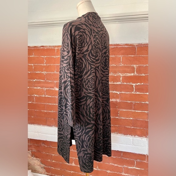 Masai Copenhagen Gretha Tunic Coffee Bean Brown Black Floral Modern Eco Friendly - Picture 9 of 17
